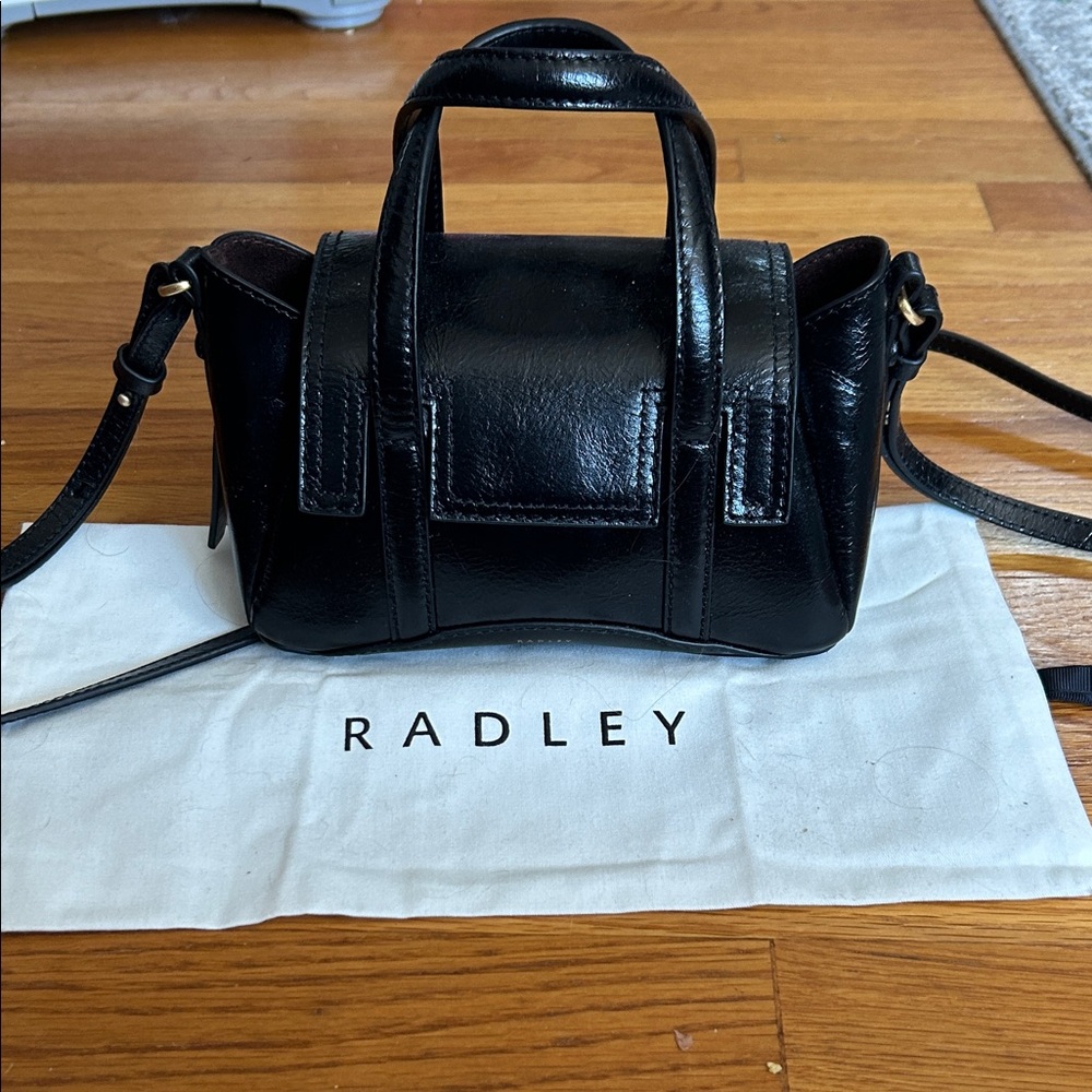 Radley London The Chancery Small Leather Flapover Crossbody Satchel Bag